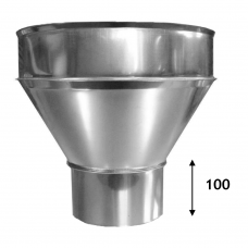 Воронка водосточная оцинкованная d 100/250 мм