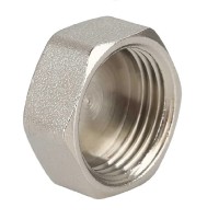 Заглушка 3/4" на трубу никель