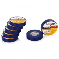 Изолента ПВХ 15 мм 20 м Navigator синяя NIT-B15-20/B