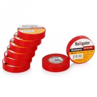 Изолента ПВХ 15 мм 20 м красная Navigator NIT-B15-20/R