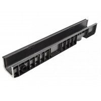 Канал пластиковый DN 100 H 120 1000*148*120 мм 1,7кг Чёрный