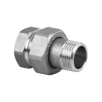 Переходник Американка 1/2" г-ш прямой никель
