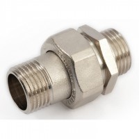 Переходник Американка 3/4" ш-ш прямой никель