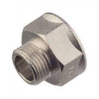 Муфта переходная 1/2"-3/4" ш-г никель