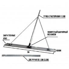 Комплект Гладилка канальная стартовая 2000 мм с распорками ФДБ-506