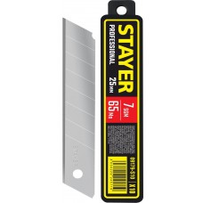 Лезвие 25 мм сегментированное 10 шт Stayer 09179-S10