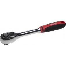 Ключ трещетка 1/4" 72 зубца 2-х комп рукоятка ЗУБР 27736-1/4