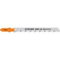 Пилки для лобзика по дереву шаг 4,0 мм 75 мм 2 шт Stayer 15984-4