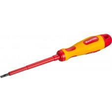 Отвертка SL 4.0*100 мм высоковольтная Kraftool 250083-4.0-100