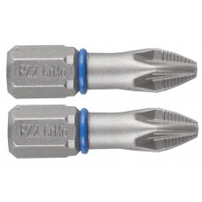 Бита PZ2 25 мм С1/4" торсионая 2 шт ЗУБР Проф 26013-2-25-2