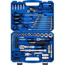 Набор универсальный 1/2″+ 1/4″ 76 предметов ЗУБР Универсал 27670-H76
