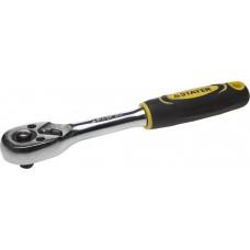 Ключ трещетка 1/4" 45 зубцов 2-комп рукоятка Stayer 27786-1/4