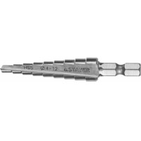 Сверло по сталям и цв металлам d 4-12 мм ступенчатое Stayer Master 29660-4-12-9