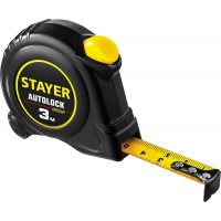 Рулетка 3 м 16 мм автостоп Stayer AutoLock 2-34126-03-16