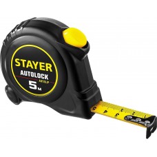 Рулетка 5 м 19 мм автостоп Stayer AutoLock 2-34126-05-19