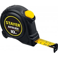 Рулетка 10 м 25 мм автостоп Stayer AutoLock 2-34126-10-25