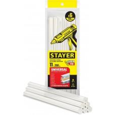 Термоклей стержень 11*200 мм Прозрачный 6 шт Stayer 2-06821-T-S06