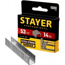 Скобы тип 53 14 мм красные 1000 шт Stayer 3159-14