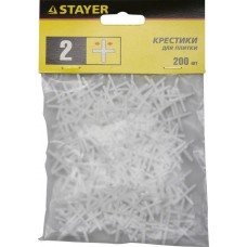 Крестики для кафеля 2 мм 200 шт Stayer 3380-2