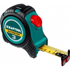 Рулетка 3 м 16 мм автостоп Kraftool 3412-3-16