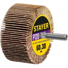Круг лепестковый веерный на шпильке 30*60 мм P120 36608-120