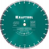 Диск отрезной алмазный по бетону сухой влажный рез 25,4/20*450 мм Kraftool Laser-Beton 36686-450