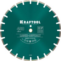 Диск по бетону 400 мм отрезной алмаз сухой влаж рез 25,4/20*400 мм Kraftool Laser-Asphalt 36687-400