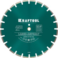 Диск по бетону 450 мм отрезной алмаз сухой влаж рез 25,4/20*450 мм Kraftool Laser-Asphalt 36687-450