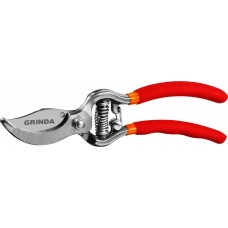 Секатор 150 мм Grinda G-1 цельнокованый стальные ручки ПВХ покрытие 423101