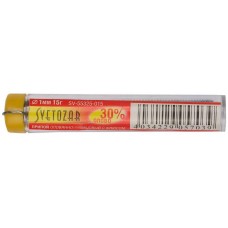 Припой ПОС 30 1,0 мм 15 гр с флюсом Светозар SV-55325-015