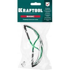 Очки защитные открытого типа устойч. к истиранию и запотеванию Kraftool Basic 110317