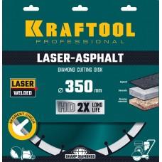 Диск по бетону 300 мм отрезной алмаз сухой влаж рез 25,4/20*350 мм Kraftool Laser-Asphalt 36687-350