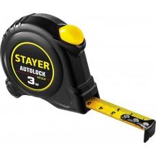 Рулетка 3 м 16 мм автостоп Stayer AutoLock 2-34126-03-16