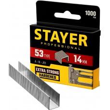 Скобы тип 53 14 мм красные 1000 шт Stayer 3159-14