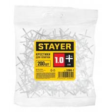 Крестики для кафеля 1 мм 200 шт Stayer 3380-1
