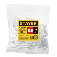 Клинья для кафеля 6 мм 100 шт Stayer 3382-1