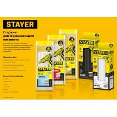Термоклей стержень 11*200 мм Прозрачный 1 шт Stayer 2-06821-T-S40 1/40