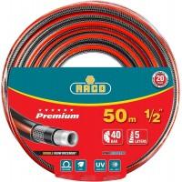 Шланг 1/2" 50 м 40 атм 3-х слойный армированный поливочный Rасо Premium 40300-1/2-50