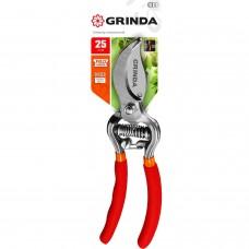 Секатор 210 мм Grinda G-5 рез до 25 мм цельнокованый эргономич рукоятки 423105