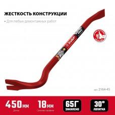 Лом-гвоздодер 450 мм шестигранный усиленный ЗУБР 2164-45