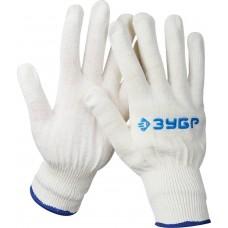 Перчатки х/б без покрытия 13 класс L-XL ЗУБР Комфорт 11450-XL