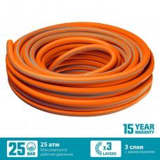 Шланг поливочный Grinda Flex 1/2" 15 м 3-х слойный 25 атм термоэластопласт 429008-1/2-15