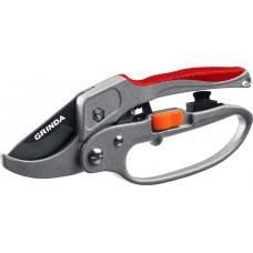 Секатор 200 мм Grinda G-15 храповый механизм алюмин ручки 8-423034