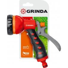 Пистолет распылитель Grinda 7 режимов курок сзади пластик 8-427185