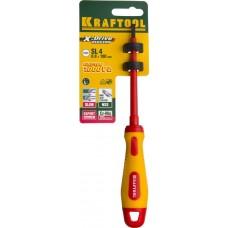Отвертка SL 4.0*100 мм высоковольтная Kraftool 250083-4.0-100