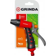 Пистолет распылитель Grinda курок сзади плавная регулировка пластик 8-427186