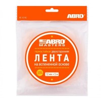 Лента клейкая двусторонняя 15 мм 5 м вспененная основа Abro Белая OE-15-RE
