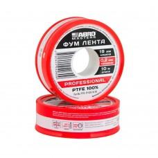 Фум лента 0,2*19 мм 10 м Abro PTFE-19-020-10-RE