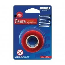 Лента клейкая двусторонняя  6 мм 1.51 м Abro EMT-006-R