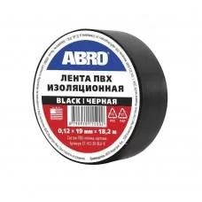 Изолента ПВХ 19 мм 18,2 м черная Abro ET-912-20-BLK-R